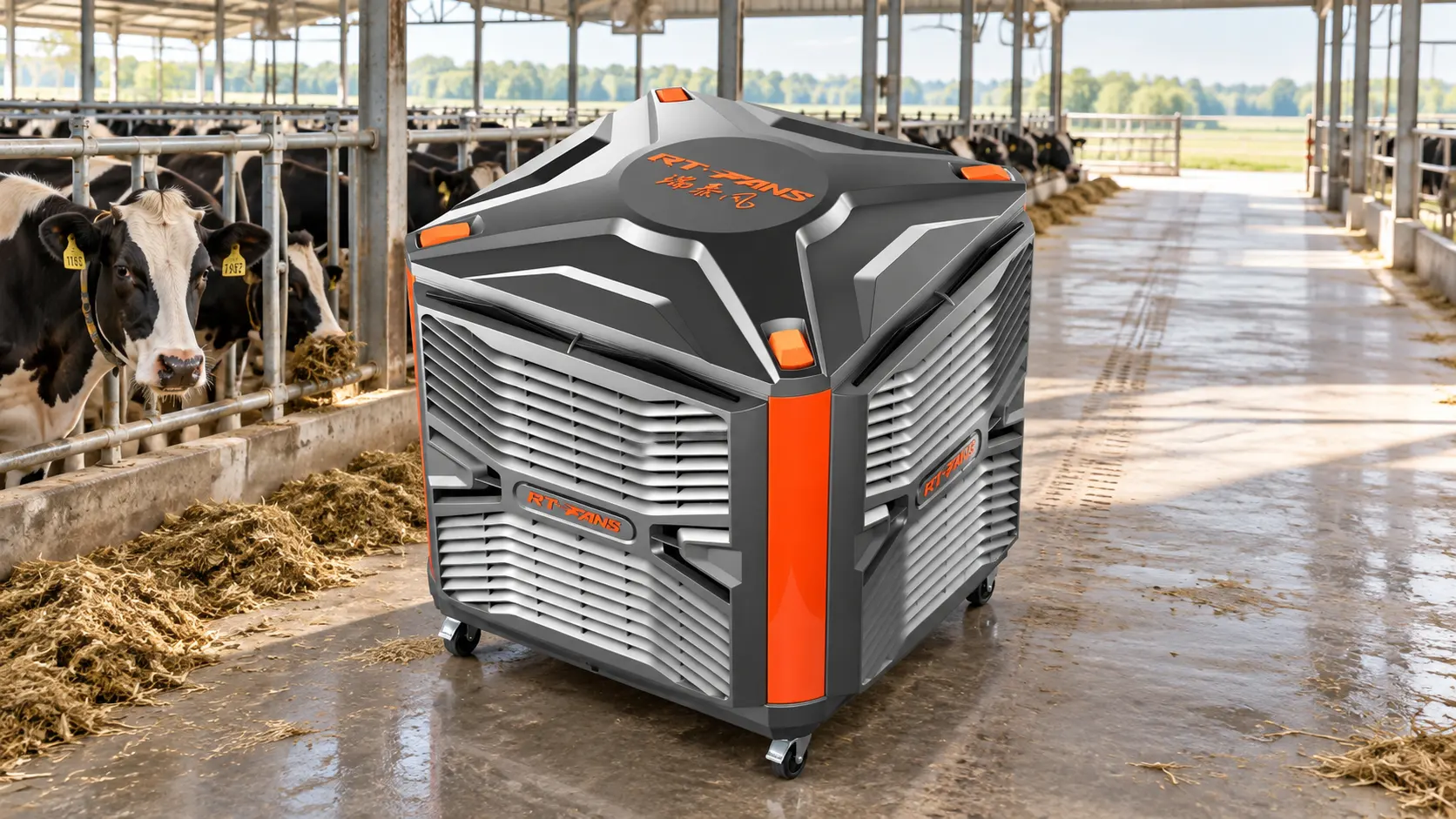 農業建築內使用的蒸發式冷風機